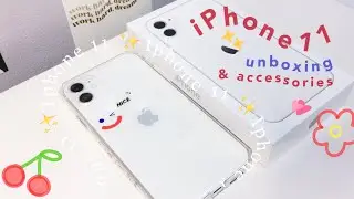 iPhone 11 White Unboxing in 2021 ✨🤍 Setup + Accessories 📦🍎 (𝒂𝒆𝒔𝒕𝒉𝒆𝒕𝒊𝒄)