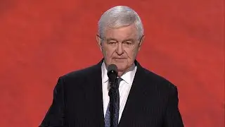 Former House Speaker Newt Gingrich speaks at RNC 2024