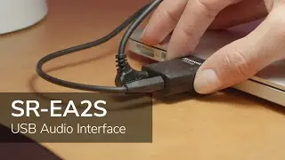 Saramonic SR-EA2S | USB Audio Interface 3.5mm Mic Input TRS/TRRS, Headphone Out for Computers & more