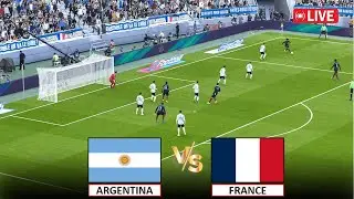 🔴LIVE : ARGENTINA vs FRANCE I QUARTER FINAL I PARIS OLYMPIC 2024 MENS FOOTBALL I eFOOTBALL PES 21