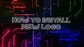 How to install MSW Logo