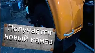 Установка подкрылков на новую кабину КАМАЗ ! Подгоняю кузовные пальцы в подрамник .