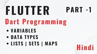 Flutter Development | Dart Variables & Data Types |  Collections #flutter #dartprogramming