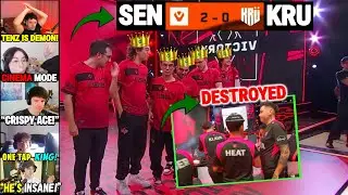 Valorant Streamer Reacts to Sentinels Goes in Beast Mode Against KRU in VCT Americas Stage 2