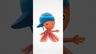 Pocoyo + Nina + Pato vs Shrimp  + Skink + Skunk = Animation 1+1 
