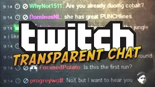 TwitchTV Transparent Chat Overlay in OBS | Tutorial