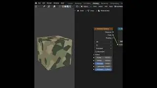 Procedural camouflage pattern in Blender #b3d #texture #procedural