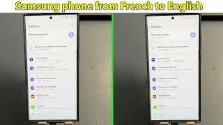 How to change language on samsung phone from french to english