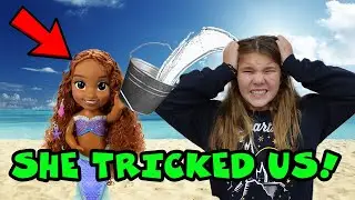 Real Life Little Mermaid Doll Plays Tricks On Us...Starts Water War