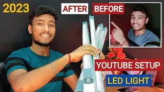 YouTube studio setup process Wipro 20w LED Tube Light 2023/Shoot your video Professionally on Mobile