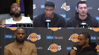 Lakers vs Wolves NBA Tip Off | Lakeshow Postgame Interviews x Highlights: AD, Bron & Bronny, Rui, JJ