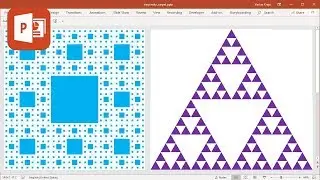 Fractals in PowerPoint (How to create fractals in Microsoft PowerPoint - tutorial)