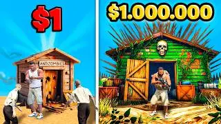 REFUGIO ZOMBIE de 1$ vs de 1.000.000$ en GTA 5