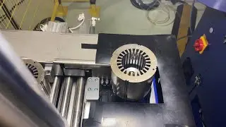 Automatic stator production line for electric induction motor