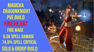 ESO Magicka Dragonknight PVE Build - Fireheart - Deadlands