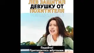 Лев защитил девушку от похитетиля