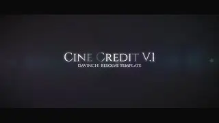 Cine Credit ( Davinci Resolve Template )