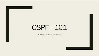 OSPF - Technical introduction