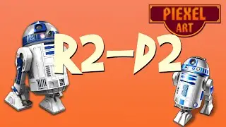 Minecraft Pixel Art - R2-D2