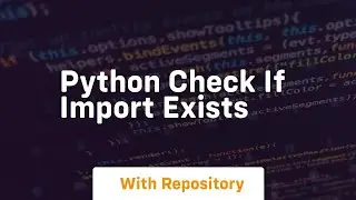 python check if import exists