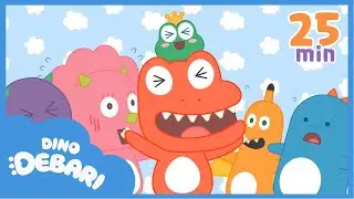 Dinosaurs Songs for Kids | Feelings & Emotions Compilation | Happy, Sad, Angry | DebariTV