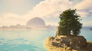 Unreal Engine 5 Tutorial: Create Enchanting Island with Trees and Planet - Perfect for Beginners