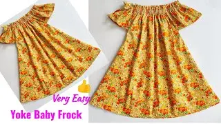 Very Easy Yoke Baby Frock cutting and stitching Full Tutorial | Baby Frock cutting and stitching