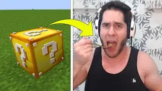 Minecraft LUCKY BLOCKS Decide What I EAT!