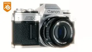 Camera Canon AE 1 modeling | Blender Timelapse