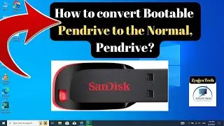 How to convert Bootable pen drive to Normal Pen drive | Bootable pen drive ko normal kaise banaye?