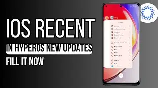 Official iOS recents HyperOS new updates by filling it now 🔥