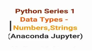 Python Series Video 1