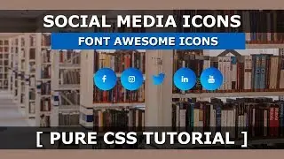 Social media icons with amazing animation on hover using html & css