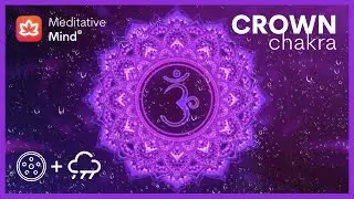 480Hz AWAKENS CROWN CHAKRA | Healing HANG DRUM + RAIN Ambience