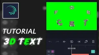 TUTORIAL 3D TEXT ON ALIGHT MOTION | LIKE AFTER EFFECT