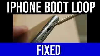 INFAMOUS IPHONE BOOT LOOP REPAIR: Apple didn't recommend fixing my iphone 10s  - had to do it myself