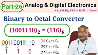 Binary to Octal Converter in tamil| Calculation Steps |