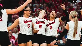 No. 5 Nebraska Defeats No.9 Creighton in 5-set Thriller | Nebraska Volleyball Highlights