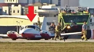 EMERGENCY GEAR UP LANDING with ATC - Daytona Beach Int'l (Piper Aztec)