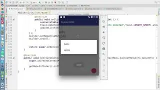 Android Studio Tutorials 52 : SQLiteDatabase Part - 6