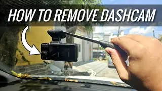 How to REMOVE a dashcamera? Easy & Safe Method | How to reattach dashcam to a different place?