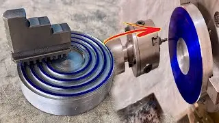 A lathe three jaw chuck new scroll plate making on lathe | Turning chuck scroll plate thread making