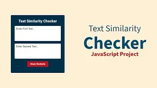 Text Similarity Checker With JavaScript (With Source Code)