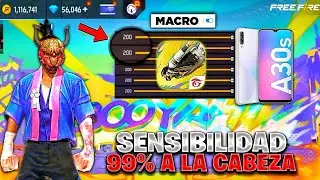 CONFIGURACION + DPI PARA SAMSUNG A30s Free Fire Nueva Actualización 2024 | sensibilidad a30