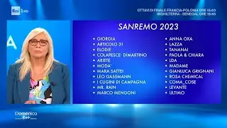 I commenti dei cantanti in gara al Festival di Sanremo 2023 - Domenica In 04/12/2022