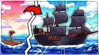 I Built The WORLDS BEST Pirate Ship in Raft Survival