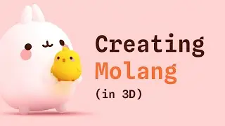 Timelapse: Making Molang in 3D - Timelapse with Spline