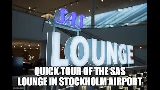 SAS Lounge tour at Stockholm Arlanda Airport – Not the best lounge ever and needs some help