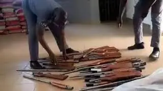 Nigerian custom recovered weapons