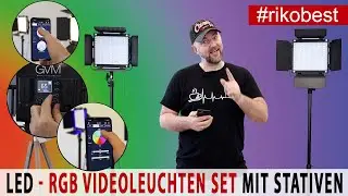 GVM günstige RGB LED Videolichter mit App Steuerung, ideal im Heimstudio für Fotos und Videos